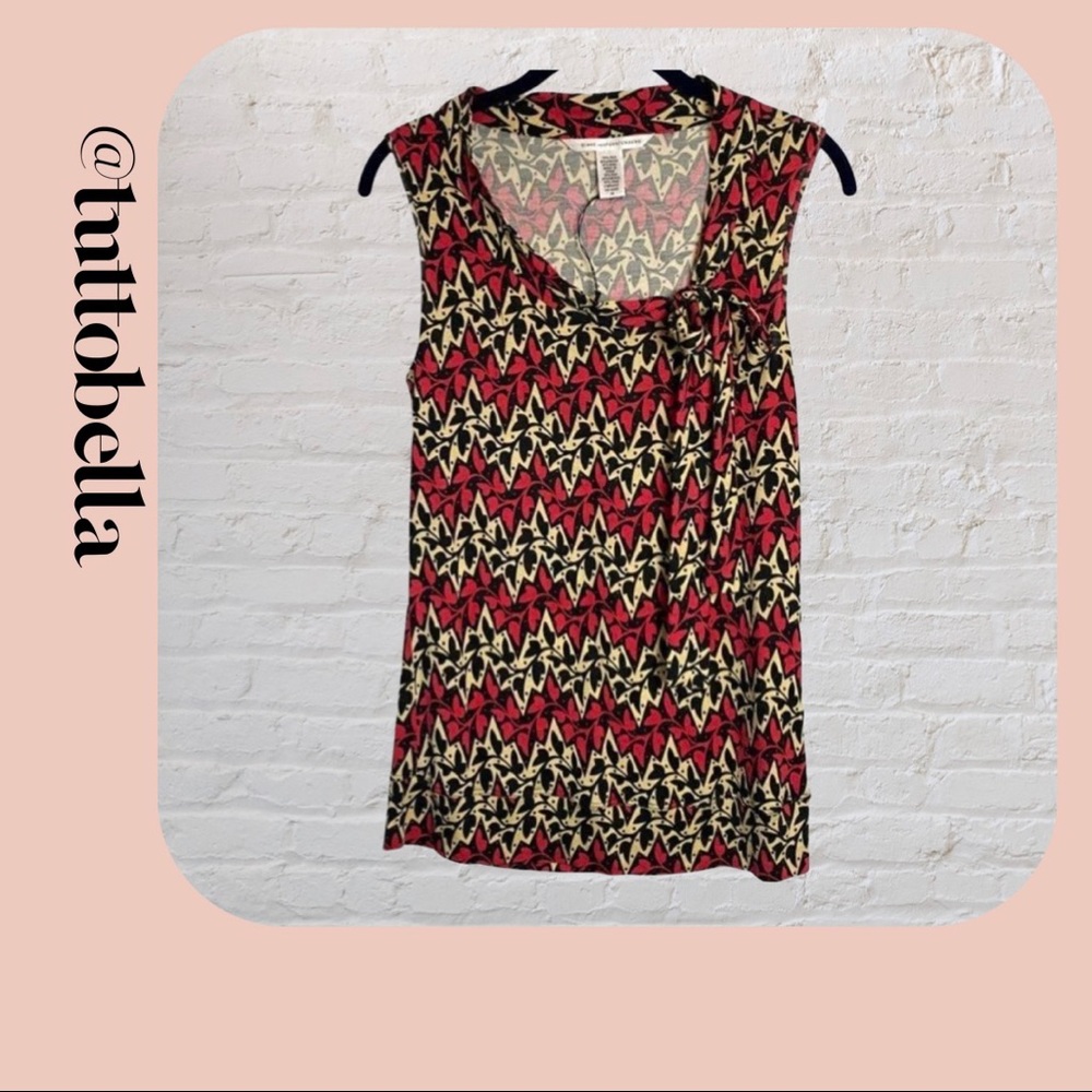 NWOT Diane Von Furstenberg Silk Blend Sleeveless S